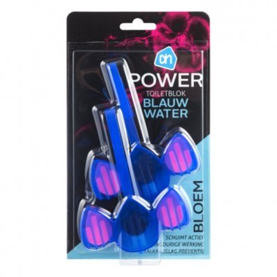 Huismerk Power toiletblok blauw water bloem